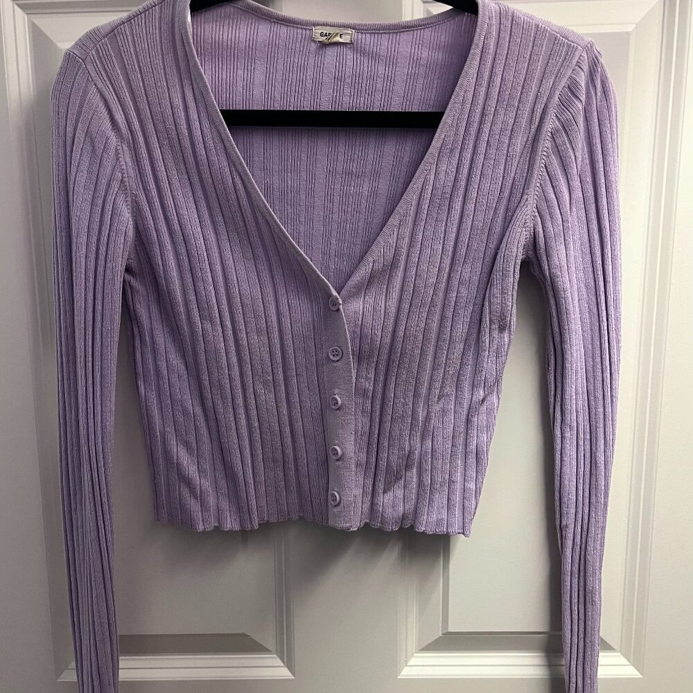 Garage cropped cardigan